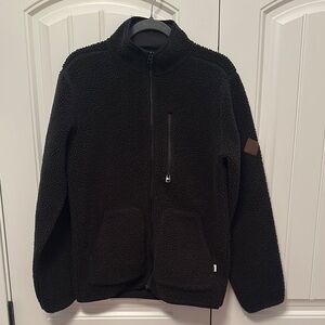 Burton Fuzzy Zip Up Black Medium